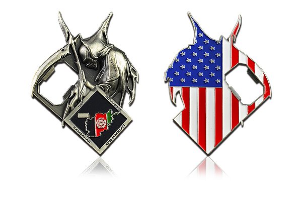 American Flag Anomaly Shaped Coins