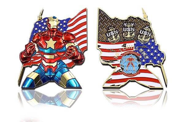 Custom Iron Patriot Coins