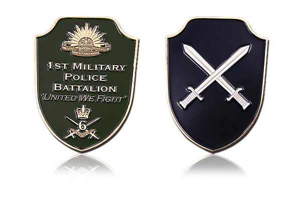 Custom Shield Challenge Coins