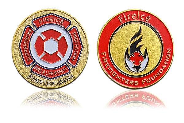 Firefighters Foundation FireIce Challenge Coins