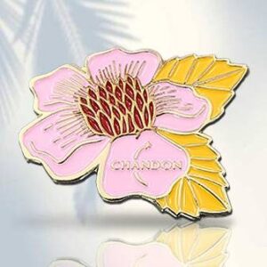 Pink Flower Lapel Pins
