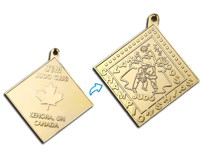Gold Square Champion Ships Medal