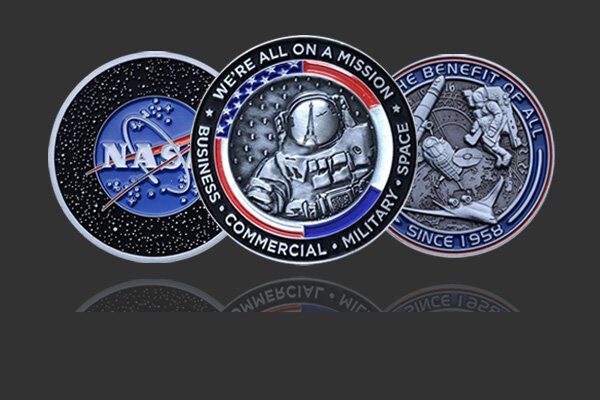 NASA Challengc Coins