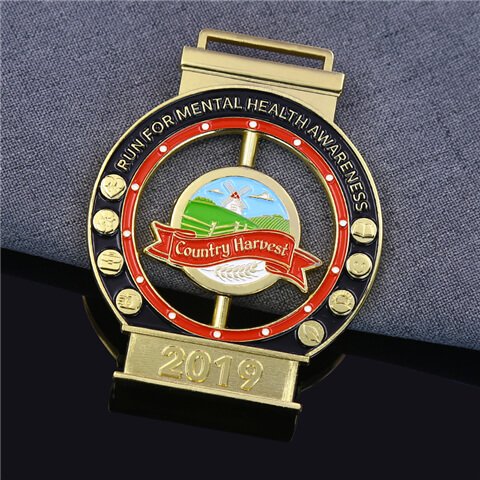 Run For Mental Health Awareness Spinning Medals
