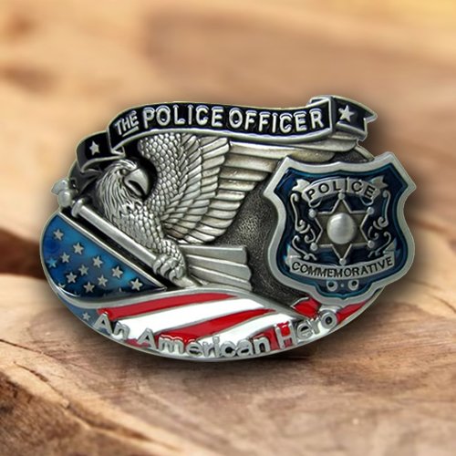 American Hero Police Officer Buckles