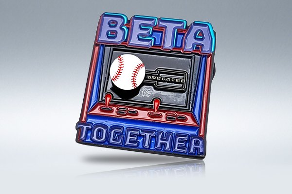 Beta Together Baseball Pins