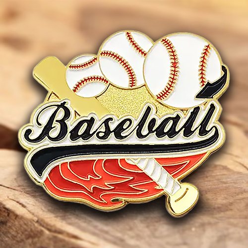 Creative Gold Baseball Pins
