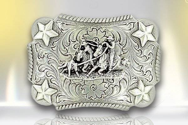 Nocona Roper Stars Belt Buckle