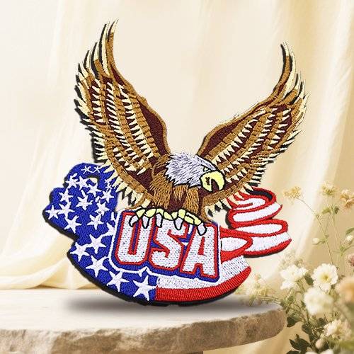 USA Eagle Embroidery Patches