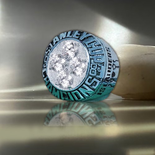 Blue Green Diamond Championship Ring