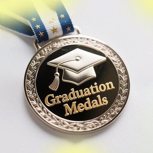 Classic Retro Graduation Medal