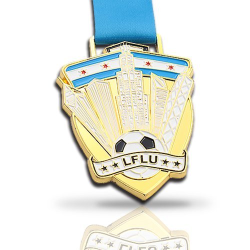 Creative Golden Shield Football Medals