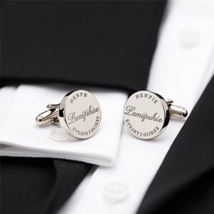 Custom Engraved Cufflinks