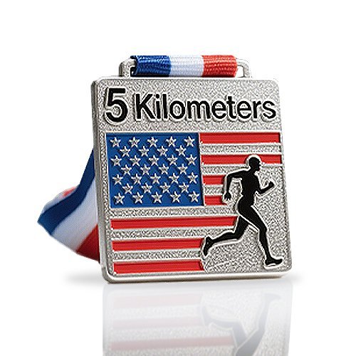 Custom Flag Running Medals