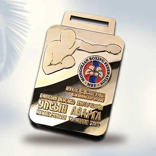 Dojo Rising Sun Square Medal