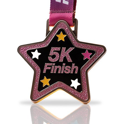 Glitter Star Running Medals
