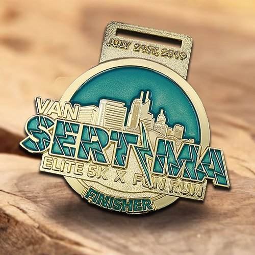 Pearlescent Cut-out Running Medals