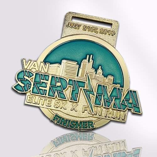 Pearlescent Cut-out Running Medals