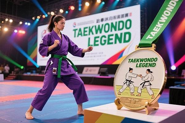 Personalized Taekwondo Medals – Fourth