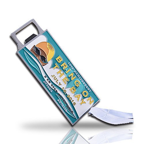 Rectangular 3Km Open Water Swim Medals
