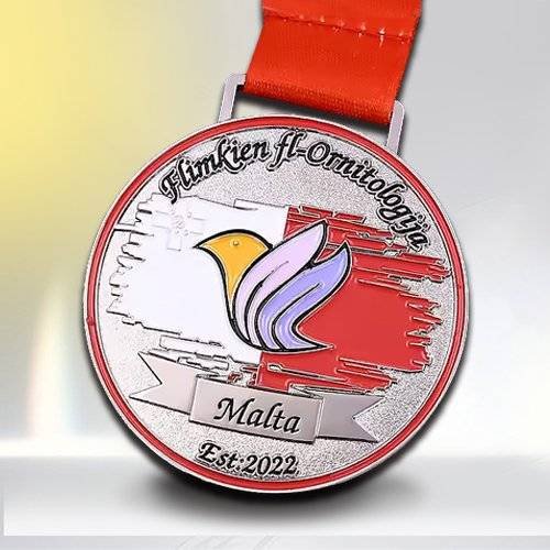Red Malta School Graduation Medal