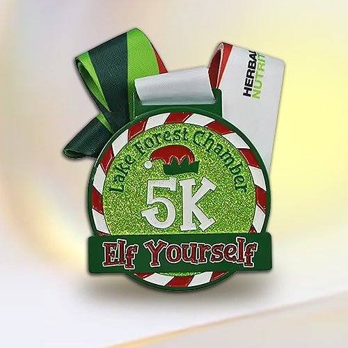 Whimsy 5K Finisher Glitter Medals