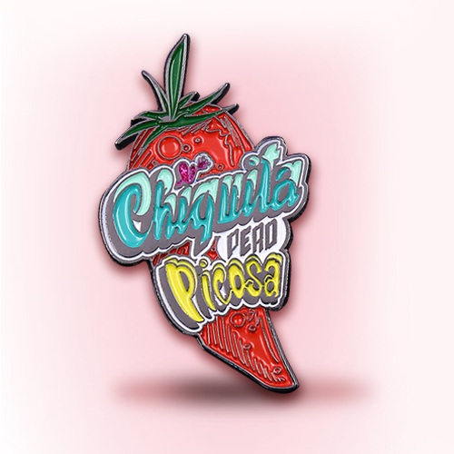Artistic Chili Wordmark Enamel Pin