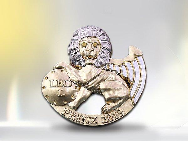 Custom 3D Gold Lion Lapel Pin