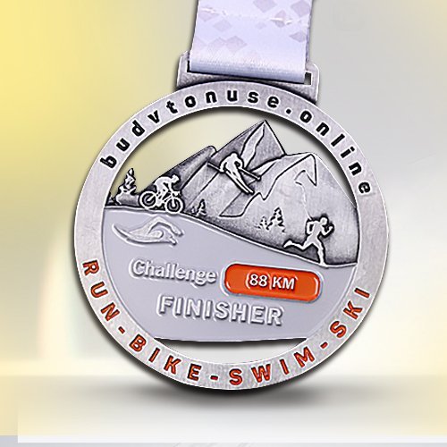 Custom 88Km Triathlon Challenge Medals