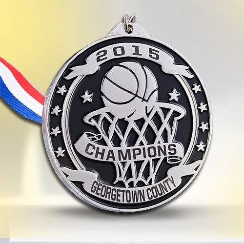 Custom Basketball Champions Medals