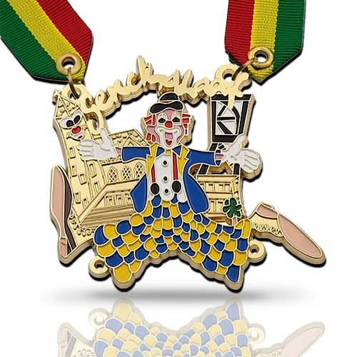 Custom Colorful Carnival Clown Medals