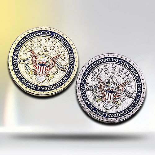 Custom Commemorative Coin Sandblast Pin