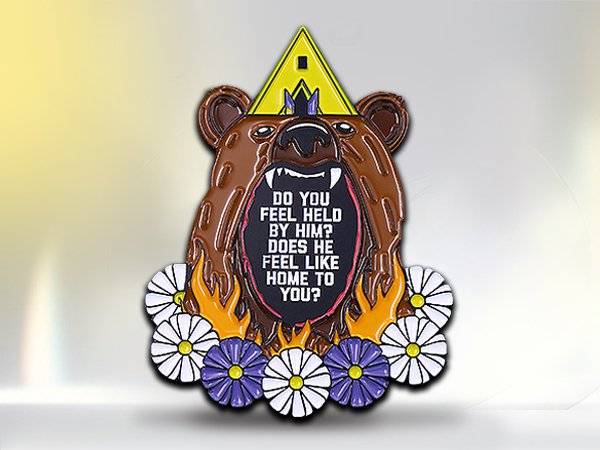 Custom Creative Wild Bear Pin