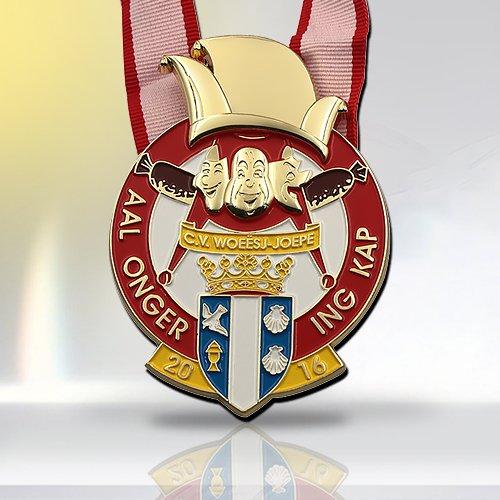 Custom Crimson Carnival Mask Medals