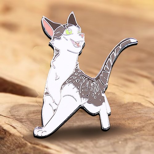 Custom Cute Kitten Lapel Pin