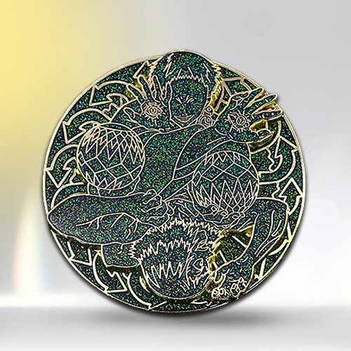 Custom Rhinestone Sandblast Pin