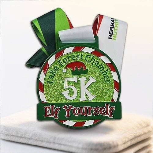 Custom Glitter Race Medals