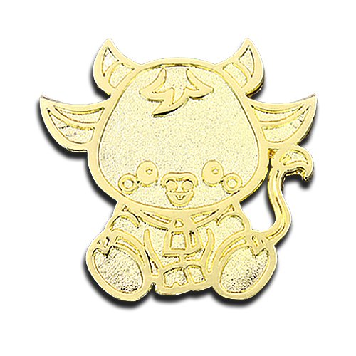 Custom Gold Cute Cow Pin
