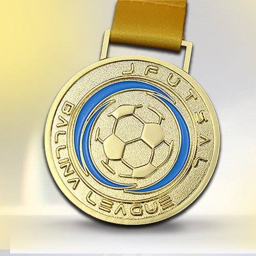 Custom Gold Football Race Medals