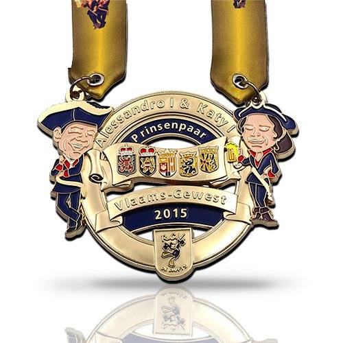 Custom Gold Hollow Carnival Medals