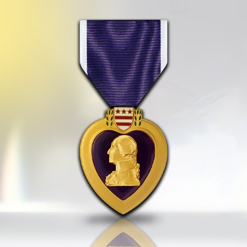 Custom Heart-Shaped Military Medal