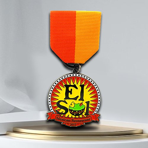 Custom Mexican Restaurant Fiesta Medal