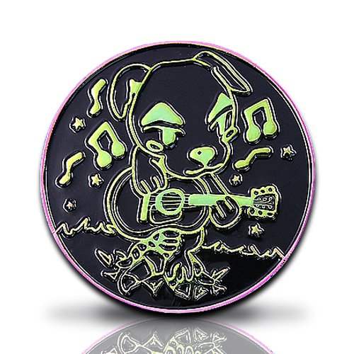 Custom Rainbow Plating Dog Pin