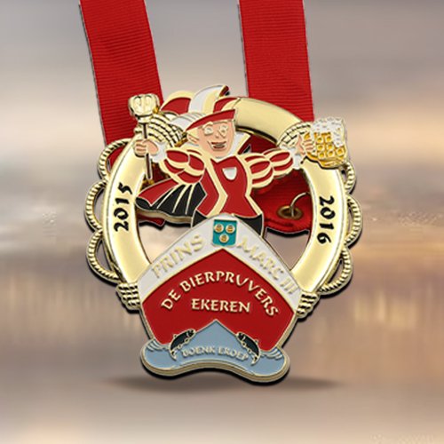 Custom Red Clown Carnival Medals