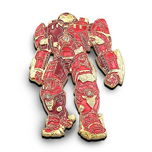 Custom Red Iron Man Enamel Pin