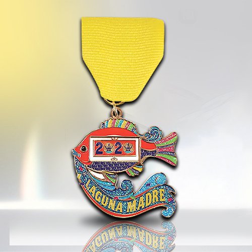 Custom Retro Colorful Fiesta Medal