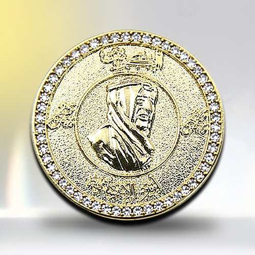 Custom Rhinestone Sandblast Pin