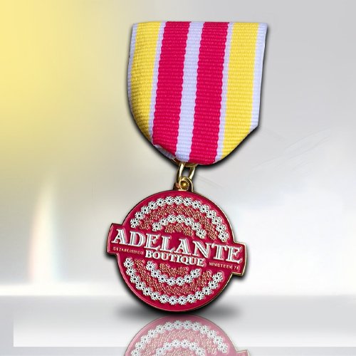 Custom Round Enamel Fiesta Medal