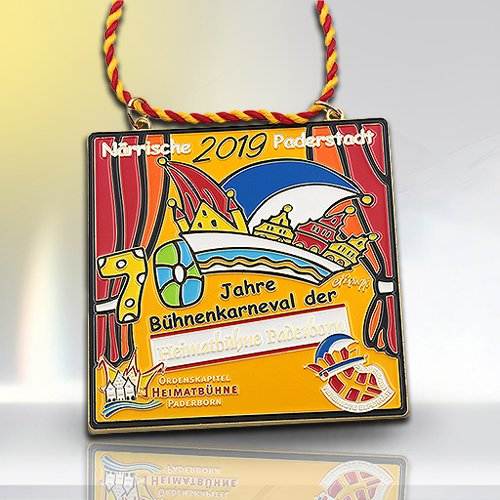 Custom Square Colorful Carnival Medals