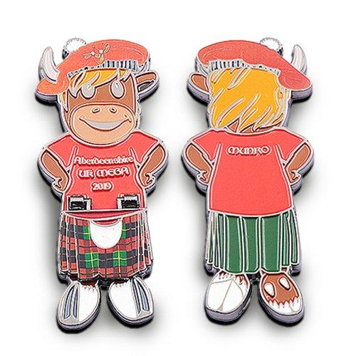 Fashionable Calf Enamel Pin